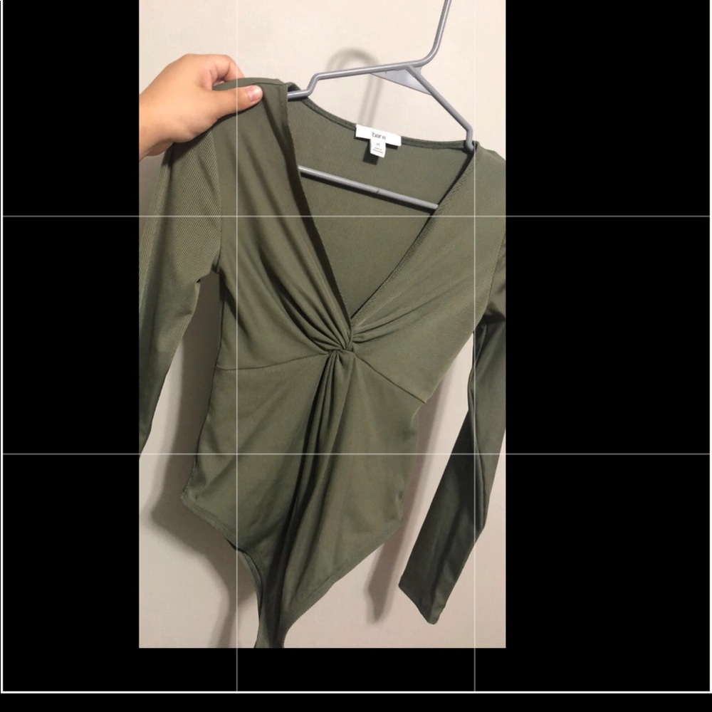 Bar lll olive thong bodysuit NEW